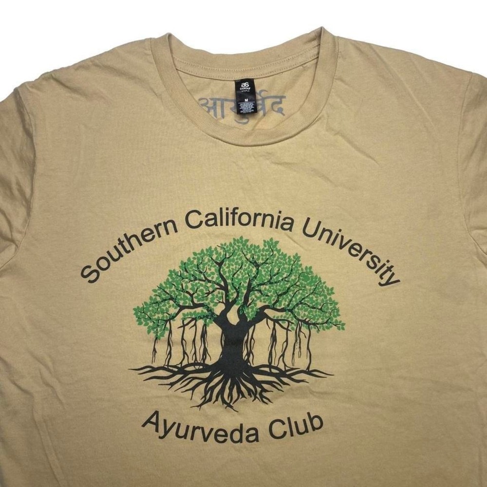 USC Ayurveda Club college shirt